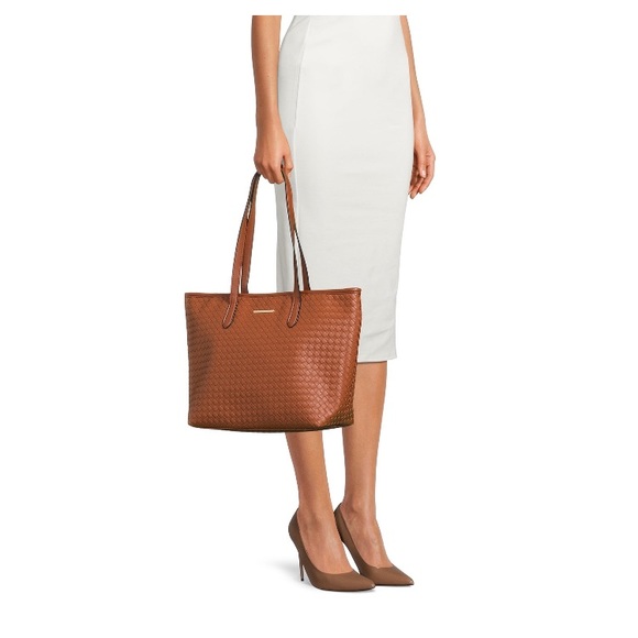 NWT Time and Tru 3PC handbag Set Woven - Picture 4 of 7